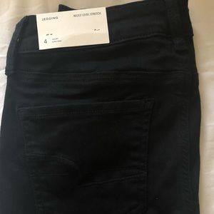Black denim jeans